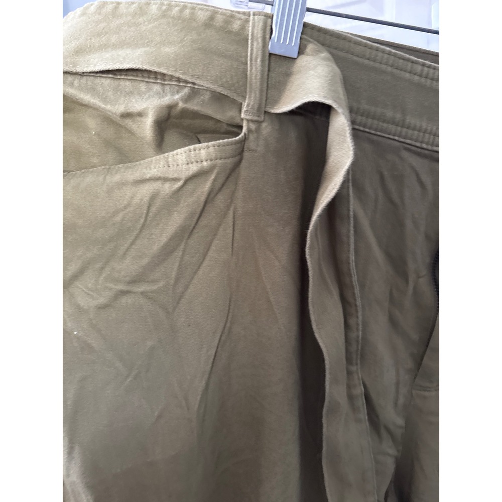 Ava & Viv Womens Plus Size 22 Olive Green Belted Wide Leg Cargo Pants NWT - Picture 3 of 8